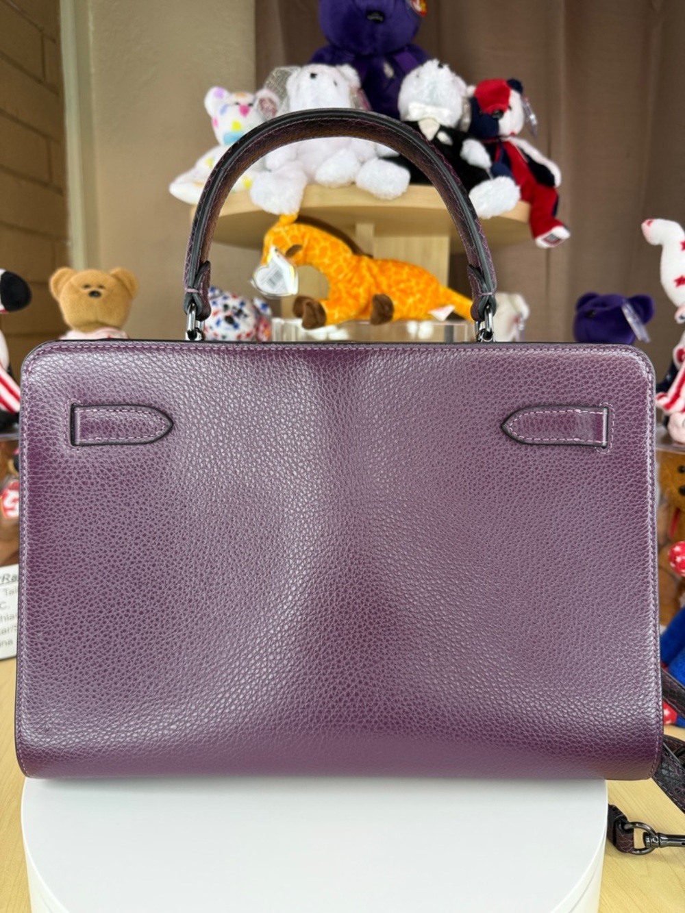 π₯COACH - Lane Mixed Leather Carryall - Boysenberry - 79U479 - Picture 7 of 12
